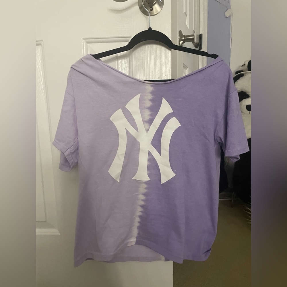 Urban Outfitters Yankee Purple Tie Dye Tee Shirt